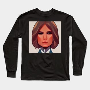 Melania Trump | Comics Style Long Sleeve T-Shirt